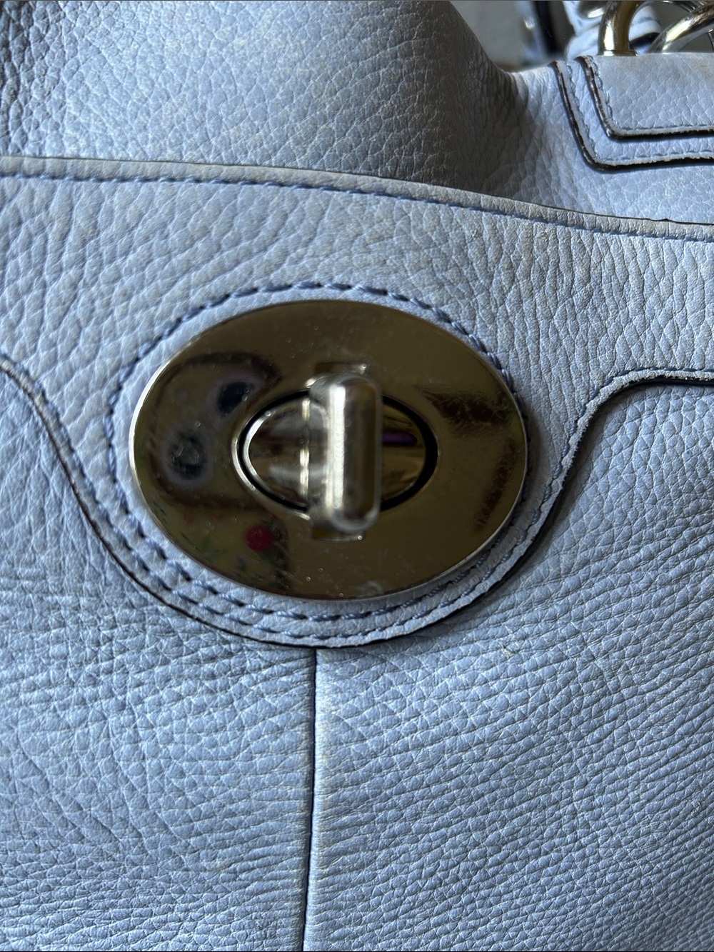 Coach Penelope Lilac Pebbled Leather Carryall Tote Bag F16530 - Picture 2 of 13
